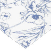 ヴィンテージタイムレスエレガンスブルーフローラルパターン テーブルクロス (アングル)