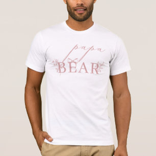 ヴィンテージタイムレスフローラピンクパ妊婦のパベア Tシャツ