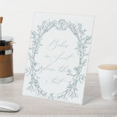 ヴィンテージタイムレスフローラブルーベビーシャワー特典 台座サイン (インサイチュ)