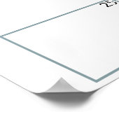 ヴィンテージタイムレスフローラベビースシャワー推定日 ポスター (角)