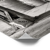 ヴィンテージタイヤショップフォト、整備士、カスタム ポスター (角)