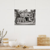 ヴィンテージタイヤショップフォト、整備士、カスタム ポスター (キッチン)