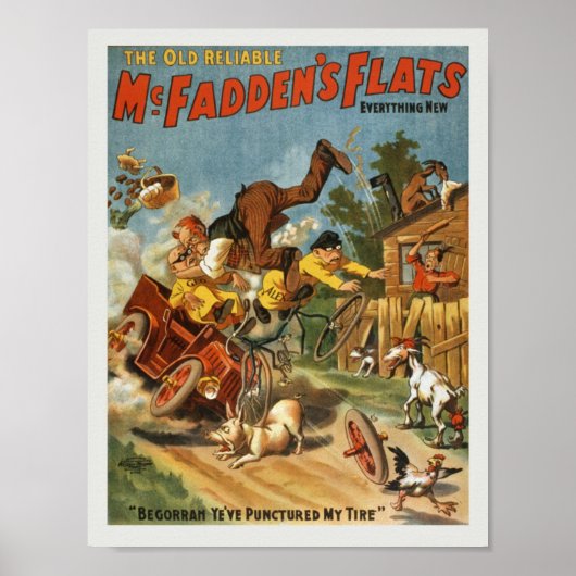 ヴィンテージタイヤショップ広告 ポスター (正面)