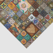 ヴィンテージタイリング組織またはデコページ紙 薄葉紙 (詳細)