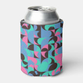 ヴィンテージタイルネオンピンクグリーン 缶クーラー (缶正面)