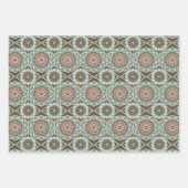 ヴィンテージタイルパターン ラッピングペーパーシート (正面3)