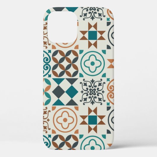 ヴィンテージタイルパターン。ヴィンテージイラストレーション Case-Mate iPhoneケース (裏面)