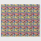 ヴィンテージタイルレトロ1960sパターン ラッピングペーパー (フラット)