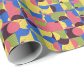 ヴィンテージタイルレトロ1960sパターン ラッピングペーパー (ロールコーナー)