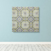 ヴィンテージタイル キャンバスプリント (インサイチュ (ウッドフロア))
