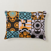 ヴィンテージタイル：複雑な装飾詳細。 アクセントクッション (裏面)