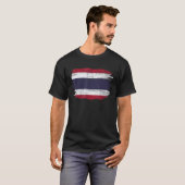 ヴィンテージタイ国旗 タイ人用 Tシャツ (正面フル)