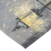 ヴィンテージタウンウィンタークリスマスプロムナードの風景 テーブルクロス (アングル)