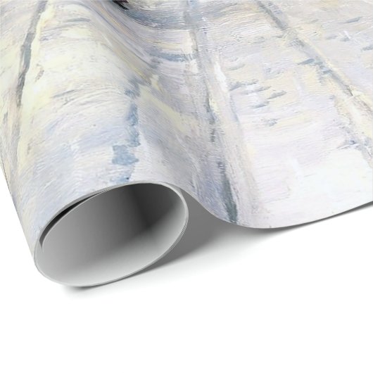 ヴィンテージタウンウィンタークリスマスプロムナードの風景 ラッピングペーパー (ロールコーナー)