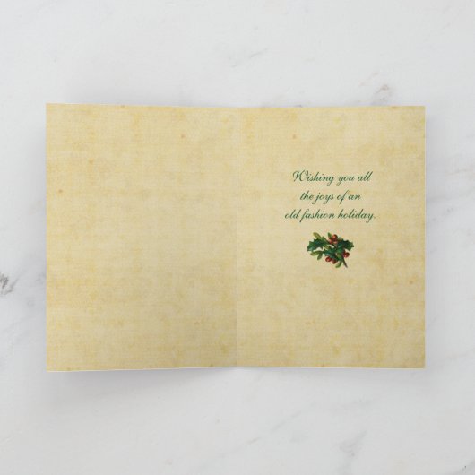 ヴィンテージタウンクリスマスカード シーズンカード (内部)