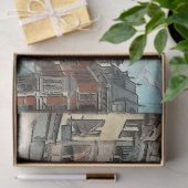 ヴィンテージタウンダウンタウンオハイオデコパージュティッシュペーパー 薄葉紙 (ギフト)