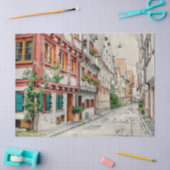 ヴィンテージタウンダウンタウンデクページティッシュペーパー 薄葉紙 (クラフト)