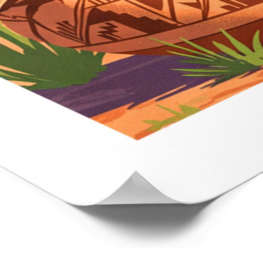 ヴィンテージタオスニューメキシコ ポスター (角)