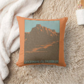 ヴィンテージタオス・プエブロス・ニューメキシコ、旅行ポスターアート クッション (ブランケット)