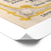 ヴィンテージタオルコレラ治療広告 ポスター (角)