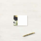 ヴィンテージタキシードキッテンイラストレーション ポストイット (デスク上)