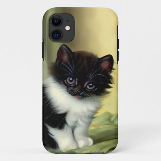 ヴィンテージタキシードキッテンイラストレーション Case-Mate iPhoneケース (裏面)