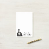 ヴィンテージタキシードパーソナライズされたゲント ポストイット (デスク上)