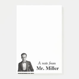 ヴィンテージタキシードパーソナライズされたゲント ポストイット