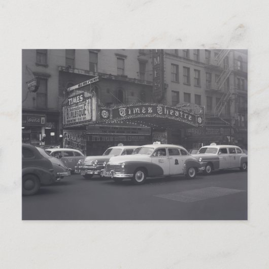 ヴィンテージタクシーCinematic Autosポストカード ポストカード (正面)