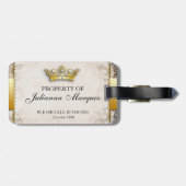 ヴィンテージタグのロイヤリティプロパティ ラゲッジタグ (裏面横)