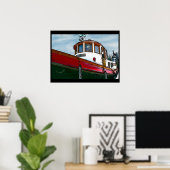 ヴィンテージタグボートのポスター ポスター (ホームオフィス)