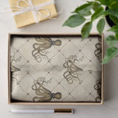 ヴィンテージタコのクリームデコップページ 薄葉紙 (ギフト)