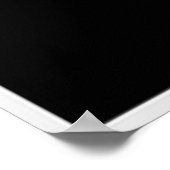 ヴィンテージタコの白黒ポスター ポスター (角)