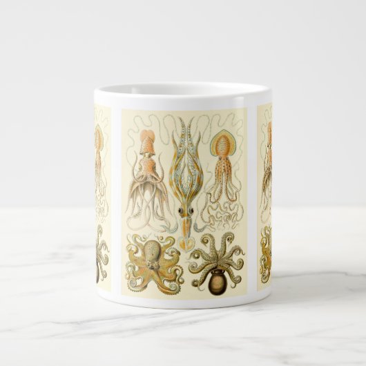 ヴィンテージタコイカガモチョニアバイエルンストハエッケル ジャンボコーヒーマグカップ (正面)