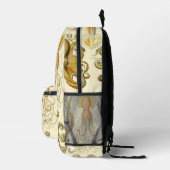 ヴィンテージタコイカガモチョニアバイエルンストハエッケル プリントバックパック (右)