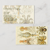 ヴィンテージタコイカガモチョニアバイエルンストハエッケル 名刺 (正面/裏面)