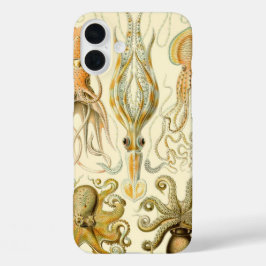 ヴィンテージタコイカガモチョニアバイエルンストハエッケル iPhone 16 PLUSケース