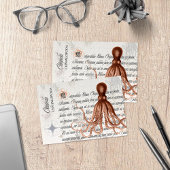 ヴィンテージタコイラストレーション サンキューカード