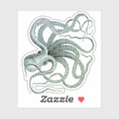 ヴィンテージタコイラストレーション シール (シート)