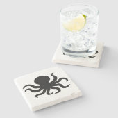 ヴィンテージタコイラストレーション ストーンコースター (横)