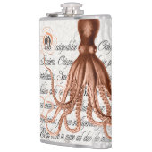 ヴィンテージタコイラストレーション フラスク (左)