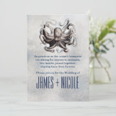 ヴィンテージタコシーソルトビーチ結婚式招待状 招待状 (スタンド正面)