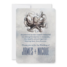 ヴィンテージタコシーソルトビーチ結婚式招待状