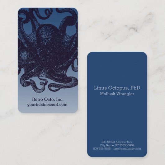 ヴィンテージタコスイラストレーション 名刺 (正面/裏面)