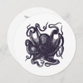 ヴィンテージタコスイラストレーション 招待状 (正面/裏面)