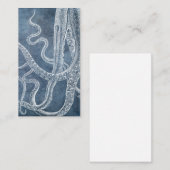 ヴィンテージタコストワイライトブルーデニムウォーターカラー 名刺 (正面/裏面)