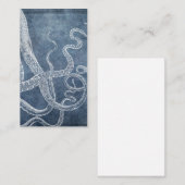 ヴィンテージタコストワイライトブルーデニムウォーターカラー 名刺 (正面/裏面)