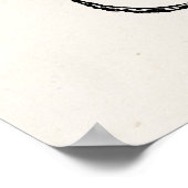 ヴィンテージタコテンプレートオンアンティーク紙 ポスター (角)