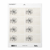 ヴィンテージタコテンプレートオンアンティーク紙 ラベル (フルシート)