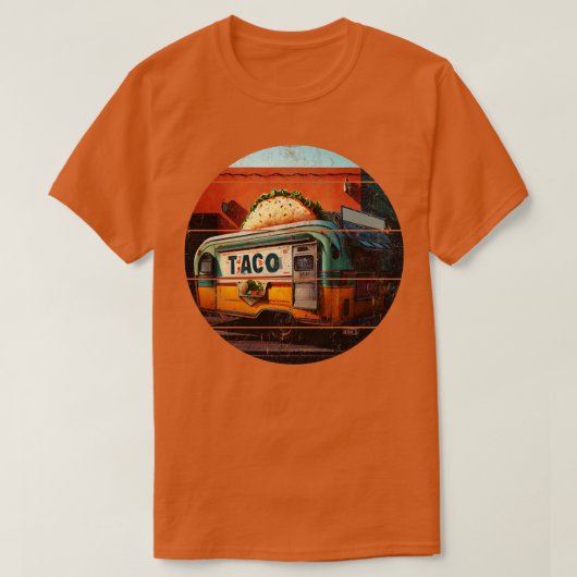ヴィンテージタコトラック Tシャツ (デザイン正面)